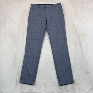 The Kooples Paris Dress Trouser Pants in Grey Glen Check Slim Fit Men 32x32 $315
